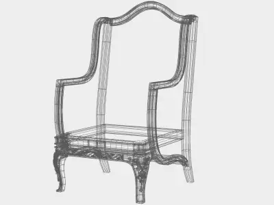 Carved sofa for cnc 17 3D model