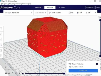 pot planter 14 3D print model
