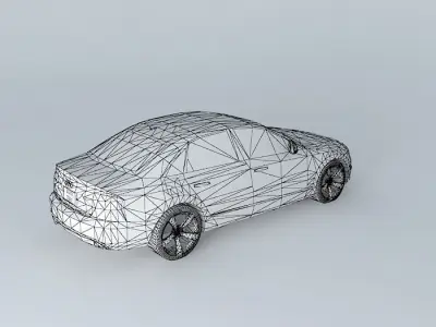 2011 Audi A4 2.0T Low Poly Free 3D model