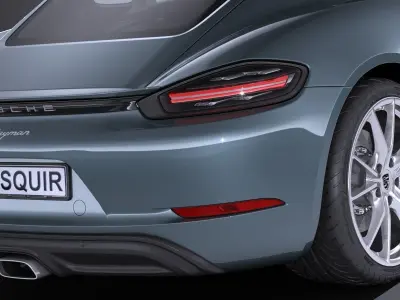 Porsche 718 Cayman 2017 3D model