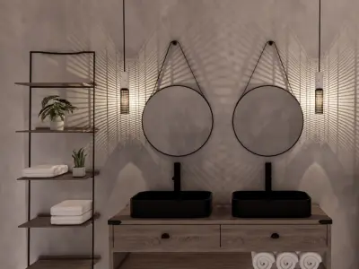 Industrial bathroom  3D model