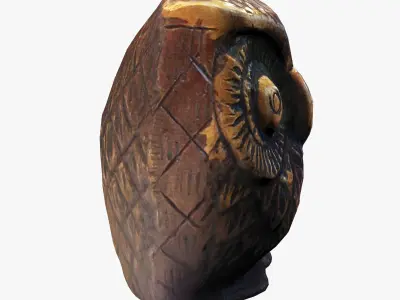 Figurine Owl 3D model