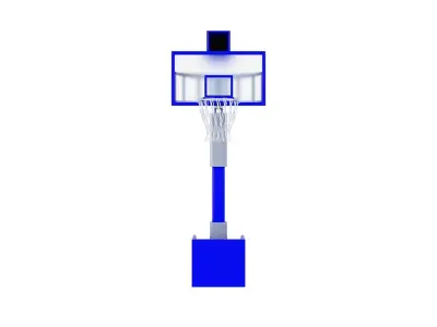 cartoon model of the basketball basket 3D model