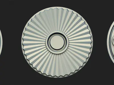 20 Rosette Ceiling Base Mesh Vol 2 Low-poly 3D model