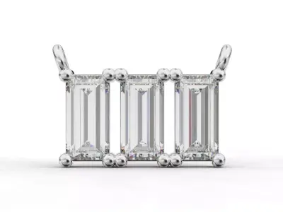 Pendant-Necklace Baguette 3D print model