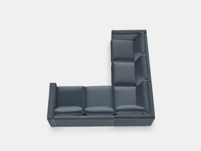 VIMLE Corner sofa 4-seat 6 Low-poly 3D model