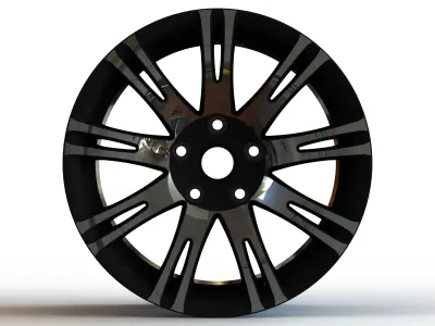 Car Classics Style Rims R18 3D model