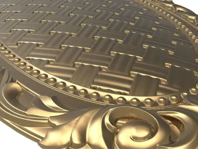 Carved Picture Frame 3D model