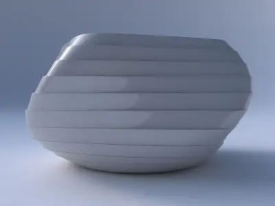 Bowl helix with horizontal layers 3D print model