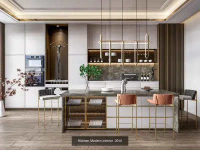 Modern Kitchen Scenes Collection No 2  of 16 Scenes