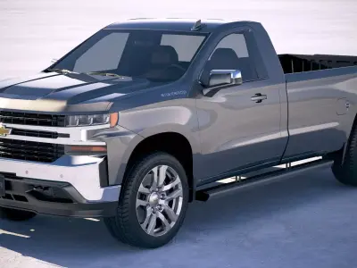 Chevrolet Silverado 1500 LT regular cab CG 2019 3D model