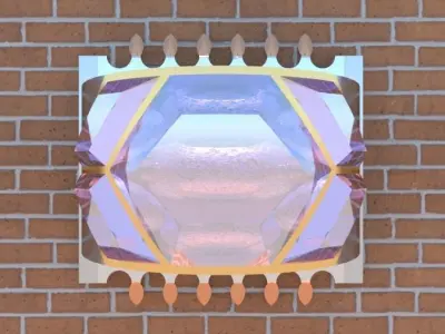 GlitterJewel Light Sconce Free 3D model