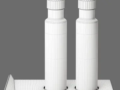 Decor Salt holder and salt Set 92 3D model