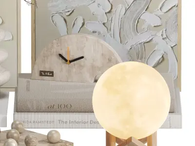 Decor Light Clock Modern set04 3D model