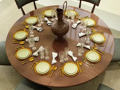 Dining Room -interior scene 3D model