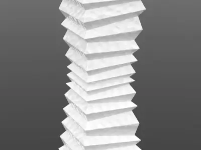 Vase 01 Ceramic version and Glass Version 3D model