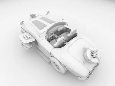 car trending model Low-poly 3D model