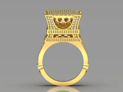 woman paris diamond ring jr00025 3D print model
