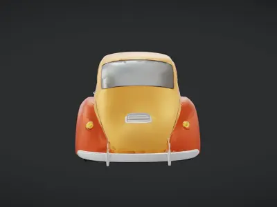 classic vintage style car 3D model