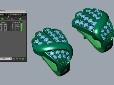 jewelry earrings 3D print model