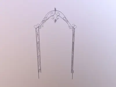 Various Climbing Metal Arch 3D model