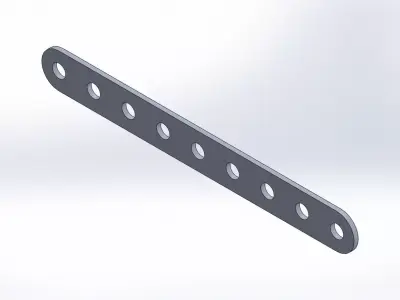 SOLIDWORKS 2018 FLAT BAR and SIMPLE BLOCK 3D print model