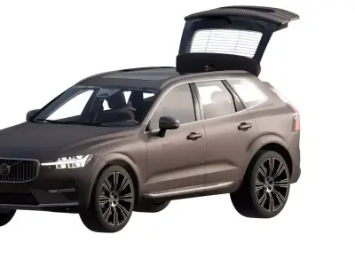 Volvo XC-60 with interior 3D model