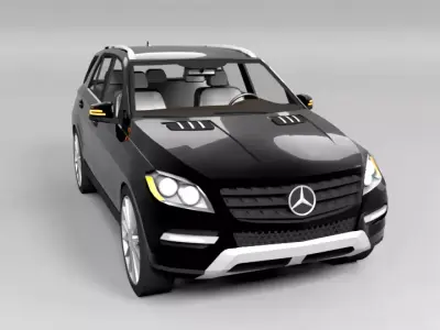 MERCEDES ML 2012 LOWPOLY Low-poly 3D model