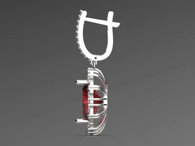 luxury jewelry earring je0065 3D print model