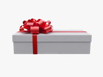 Christmas gift box 06 3D model