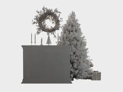 Christmas Decor 10 Low-poly 3D model