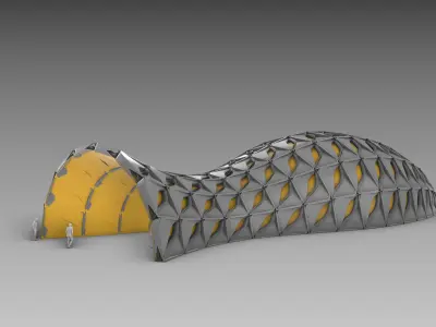 Parametric pavilion 3d model 3D model