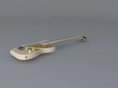 Washburn Nuno Bettencourt N5 Cream model guitar Free 3D model
