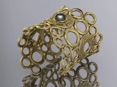 Elegant Ring Jewelry Brand Luxury 3D print model