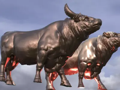 Ares the Bull statue 3D model