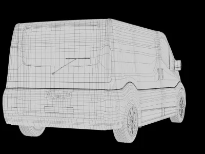 Renault Trafic 2005  Low-poly 3D model
