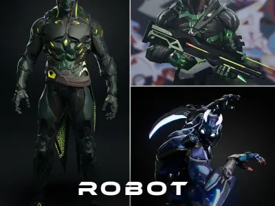 Robot sci fi pack Collection