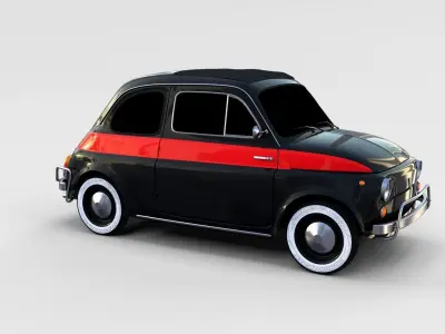 Fiat Nuova Sport 500 1958 rev 3D model