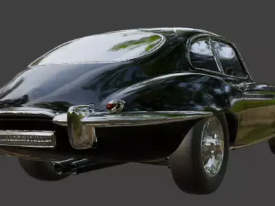 1961 Jaguar E Type for 3D Printing 3D print model