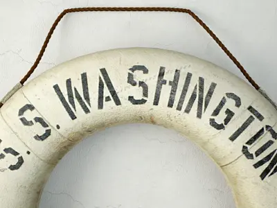 1931 Vintage Life Preserver Ring 3D model