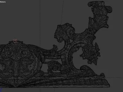 Classic decor ornament v-3D model 36 3D model