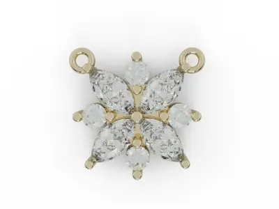 Flower Pendant Necklace 3D print model