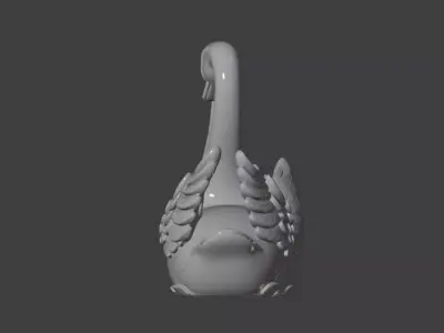  Loving Swan Pair Decoration  3D print model