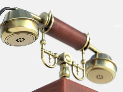 Vintage Telephone 3D model