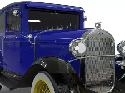 Vintage coupe A Car 1930  3D model