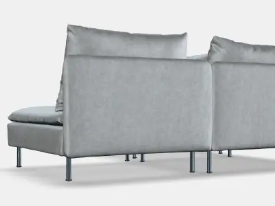 SODERHAMN Corner sofa 3-seat 1 3D model