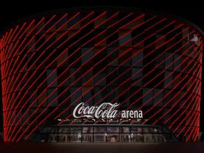 COCA COLA Arena Building 3D Model 3D model