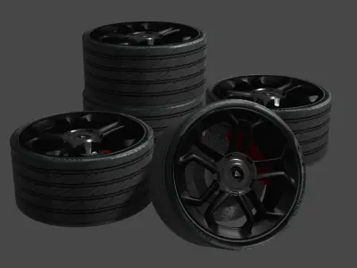 rim sport wheel 3D model