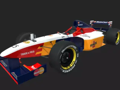 F1 Lola Mastercard T97 30 Low-poly 3D model