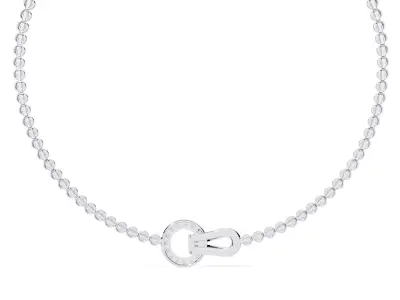 Diamond Necklace 360 animation renders 3dm stl details 3D print model